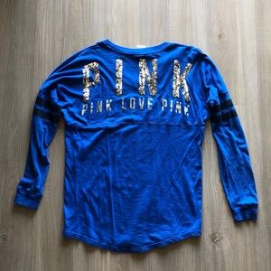 Victoria’s Secret Pink long-sleeve T-shirt.